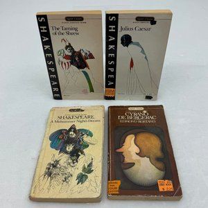 Lot of 4 Vintage Signet Classic Plays William Shakespeare & Edmond Rostand